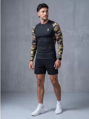 Funktionelle Kompression von Männern t -Shirt Premium ALTISPORT VOJ/ALM038TR03 SCHWARZ -GREEN