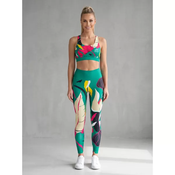  Lange Premium-Funktionsleggings für Damen ALTISPORT VOJ/ALW042LEG01 GRÜN 