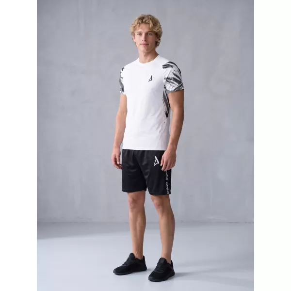  Hochwertiges Funktions-Kompressions-T-Shirt mit kurzen Ärmeln für Herren ALTISPORT VOJ/ALM039TR04 WEIß 