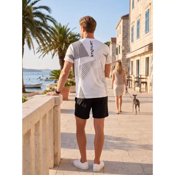  Funktionelles Premium-T-Shirt für Herren ALTISPORT VOJ/ALM044TR01 WEIß 