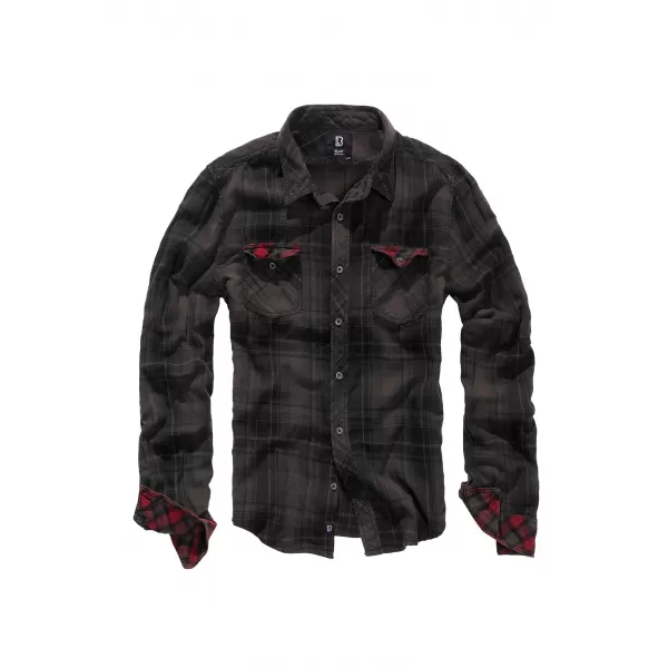  Hemd BRANDIT DUNCAN CHECKED BD4016 BRAUN 