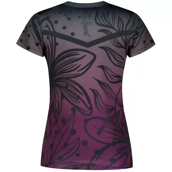 Hochwertiges Funktions-T-Shirt für Damen ALTISPORT VOJ/ALW045TR01 LILA/SCHWARZ 