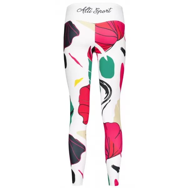  Lange Premium-Funktionsleggings für Damen ALTISPORT VOJ/ALW042LEG01 WEIß 