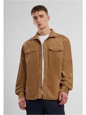 Hemd BRANDIT CORDUROY CLASSIC BD4035 KAMEL