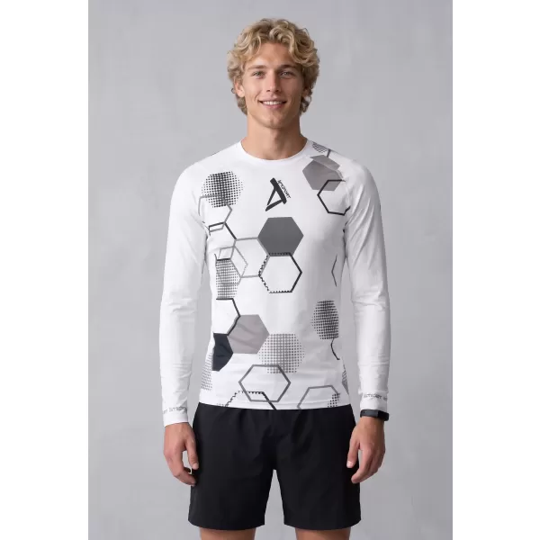  Hochwertiges funktionelles Kompressions-T-Shirt für Herren ALTISPORT VOJ/ALM037TR03 WEIß 
