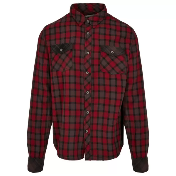  Hemd BRANDIT DUNCAN CHECKED BD4016 ROT/BRAUN 