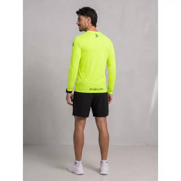  Hochwertiges funktionelles Kompressions-T-Shirt für Herren ALTISPORT VOJ/ALM000TR03 NEON GELB 