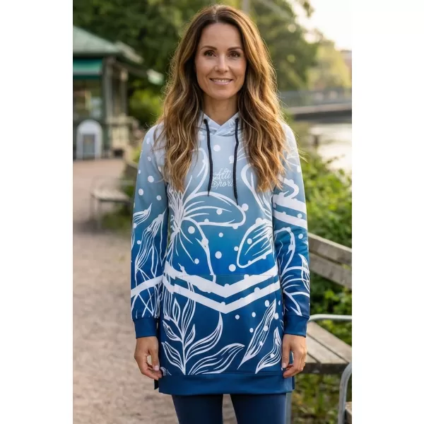  Hochwertiges Funktions-Sweatshirt für Damen ALTISPORT VOJ/ALW045MI03 MARINEBLAU/WEIß 