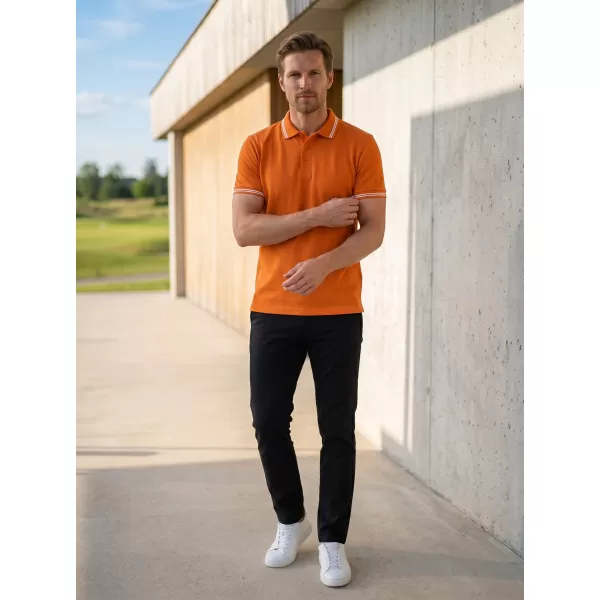  Herren-T-Shirt mit Kragen ALTISPORT NoPrint NP/ALM912 ORANGE 