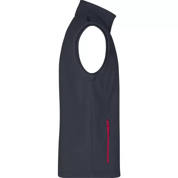  Herren-Softshellweste ALTISPORT NoPrint NP/ALM8211NJ EISENGRAU/ROT 
