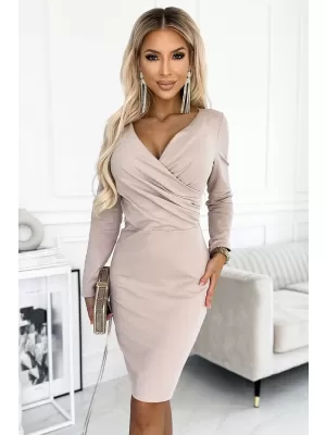 Kleid NUMOCO A398-3 BEIGE