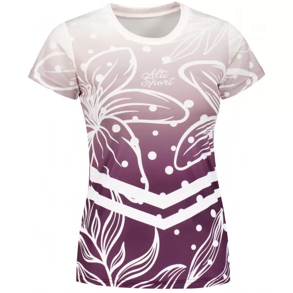  Hochwertiges Funktions-T-Shirt für Damen ALTISPORT VOJ/ALW045TR01 LILA/WEIß 
