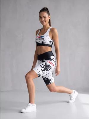Hochwertige Damen-Funktionsleggings oberhalb des Knies ALTISPORT VOJ/ALW036LEG02 ABSTRAKTION