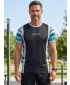 Funktionelles Premium-T-Shirt für Herren ALTISPORT VOJ/ALM043TR01 SCHWARZ UND BLAU
