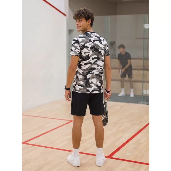  Funktionelles Premium-T-Shirt für Herren ALTISPORT VOJ/ALM038TR01 SCHWARZ UND WEIß 