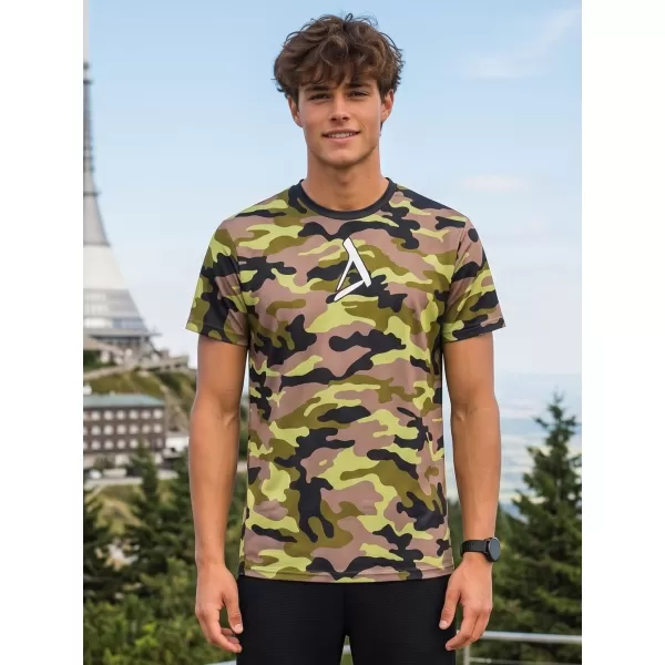  Funktionelles Premium-T-Shirt für Herren ALTISPORT VOJ/ALM038TR01 SCHWARZ UND GRÜN 