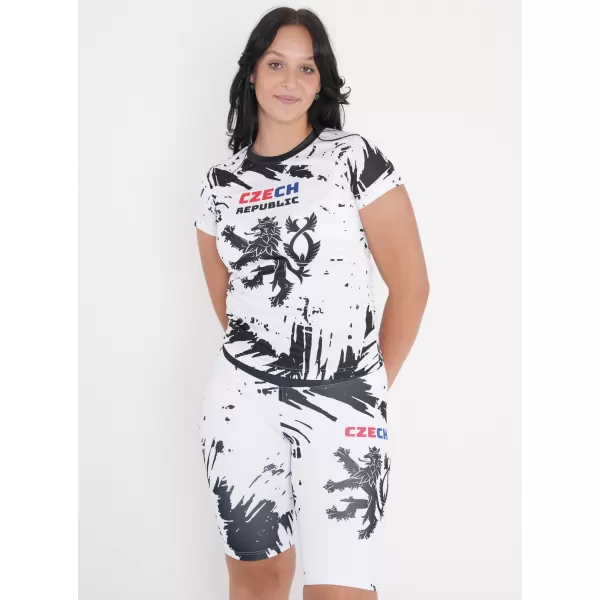  Hochwertige Damen-Funktionsleggings oberhalb des Knies ALTISPORT VOJ/ALW036LEG02 ABSTRAKTION 