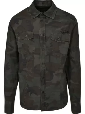 Hemd BRANDIT SLIM WORKER BD4005 OLIVE CAMO