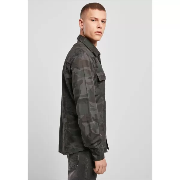  Hemd BRANDIT SLIM WORKER BD4005 OLIVE CAMO 