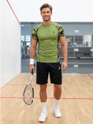 Hochwertiges Funktions-Kompressions-T-Shirt mit kurzen Ärmeln für Herren ALTISPORT VOJ/ALM038TR04 GRÜN/KHAKI