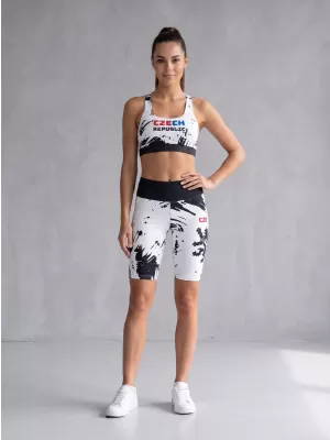 Hochwertige Damen-Funktionsleggings oberhalb des Knies ALTISPORT VOJ/ALW036LEG02 ABSTRAKTION