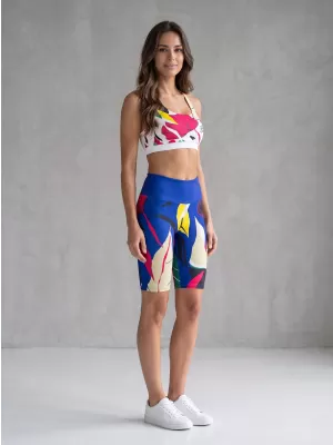 Hochwertige Damen-Funktionsleggings oberhalb des Knies ALTISPORT VOJ/ALW042LEG02 BLAU