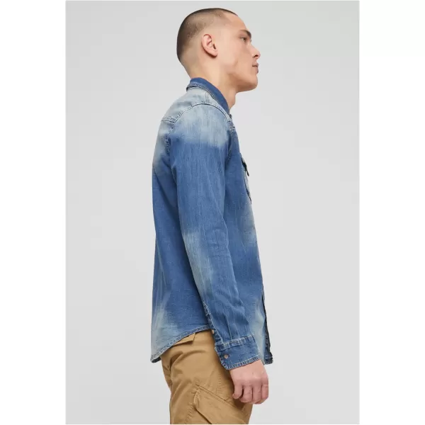  Hemd BRANDIT RILEY DENIM BD4020 BLAU GEWASCHEN 
