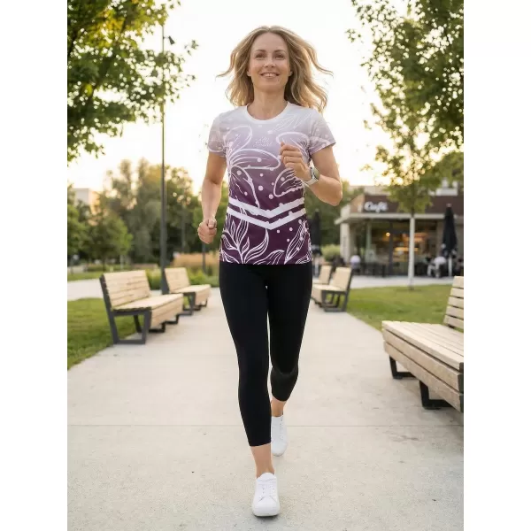  Hochwertiges Funktions-T-Shirt für Damen ALTISPORT VOJ/ALW045TR01 LILA/WEIß 