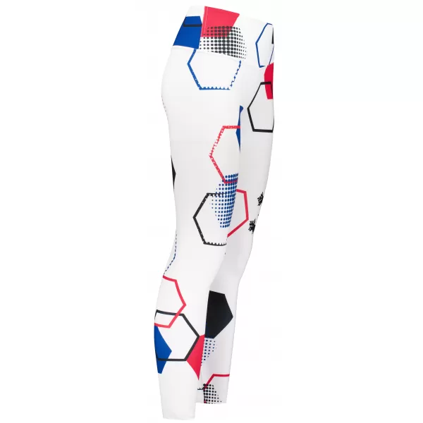  Lange Premium-Funktionsleggings für Damen ALTISPORT VOJ/ALW036LEG01 HEXA WEIß 