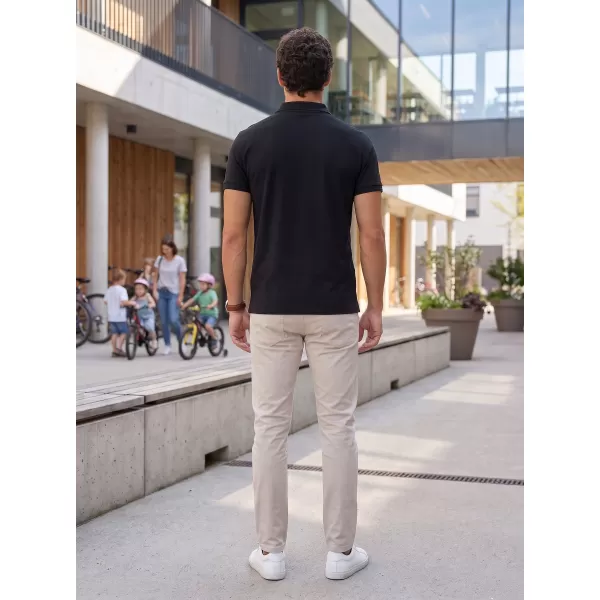  Herren-T-Shirt mit Kragen ALTISPORT NoPrint NP/ALM302 EBENHOLZGRAU 
