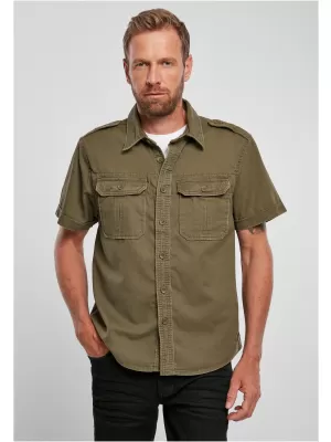 Hemd BRANDIT VINTAGE BD4024 OLIVE