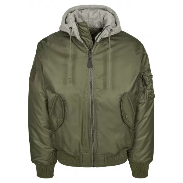  Jacke BRANDIT HOODED MA BD3150 OLIVEN/GRAU 