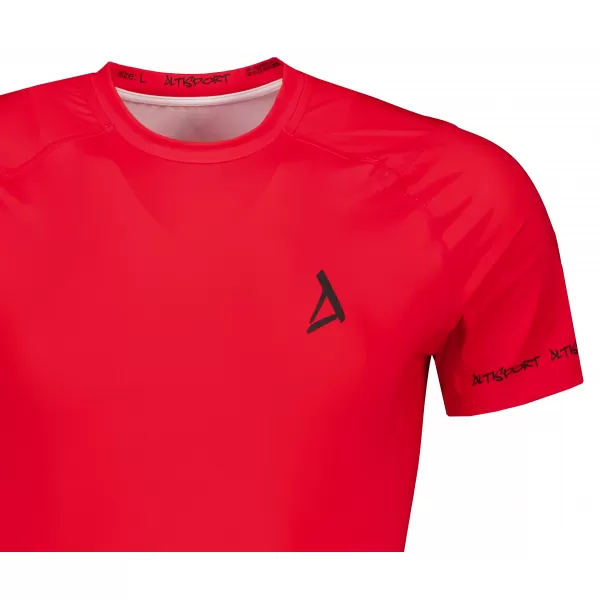  Hochwertiges Funktions-Kompressions-T-Shirt mit kurzen Ärmeln für Herren ALTISPORT VOJ/ALM000TR04 ROT 