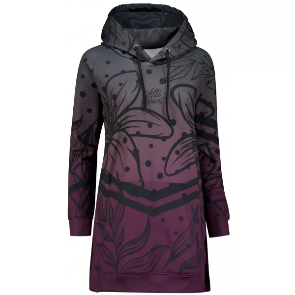  Hochwertiges Funktions-Sweatshirt für Damen ALTISPORT VOJ/ALW045MI03 LILA/SCHWARZ 