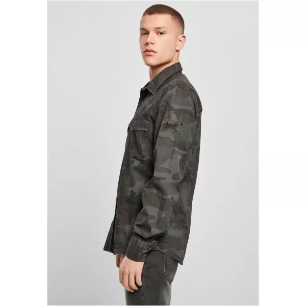  Hemd BRANDIT SLIM WORKER BD4005 OLIVE CAMO 