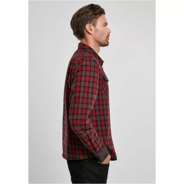  Hemd BRANDIT DUNCAN CHECKED BD4016 ROT/BRAUN 