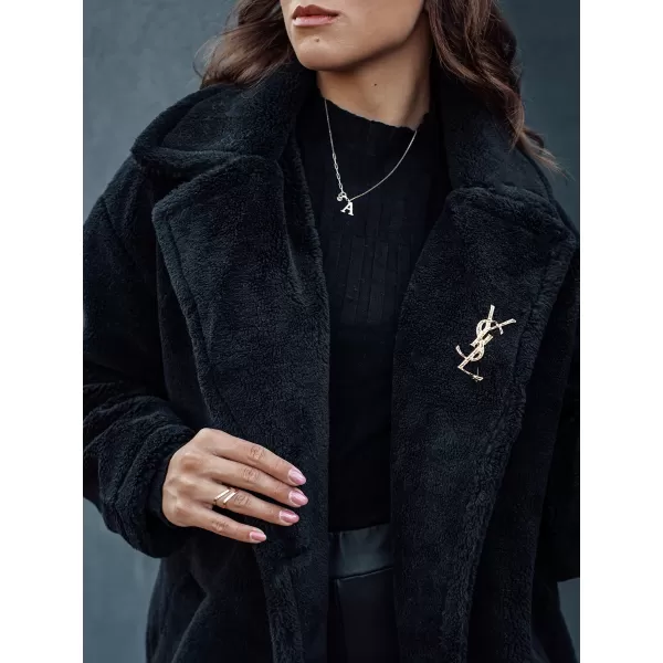  Wintermantel DSTREET GLAMFUR SCHWARZ 