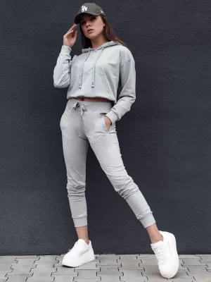 Damen Sweatshirt DSTREET TRENDHOOD HELLGRAU
