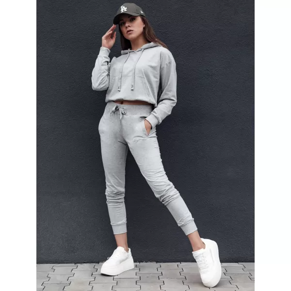  Damen Sweatshirt DSTREET TRENDHOOD HELLGRAU 