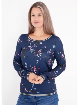 Damen-T-Shirt ALTISPORT DEVANA DUNKELBLAU
