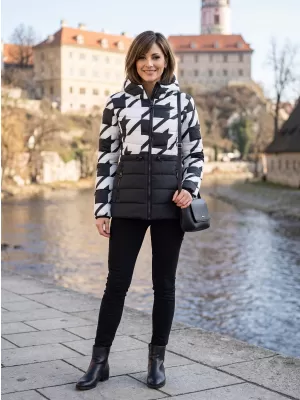 Damenjacke ALTISPORT DARCIA SCHWARZ-WEISS