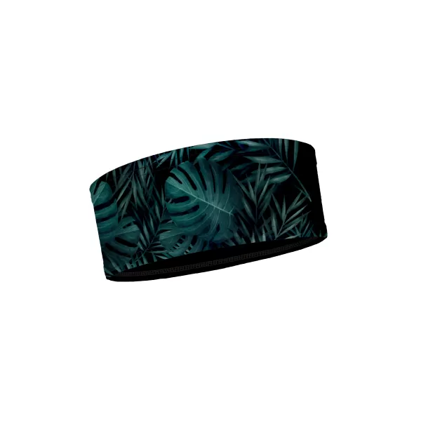  Sport-Stirnband für Kinder MONSTERA BLACK WAMU 