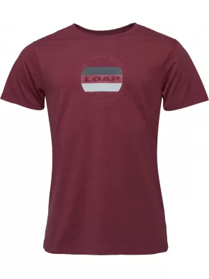 Herren-T-Shirt LOAP BOJAR ROT