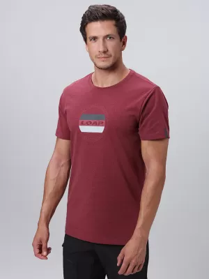 Herren-T-Shirt LOAP BOJAR ROT