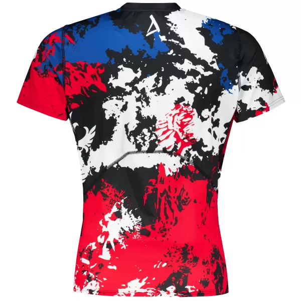  Herren Funktions-Kompressionsshirt mit kurzen Ärmeln Premium ALTISPORT VOJ/ALM036TR04 FLECKEN 