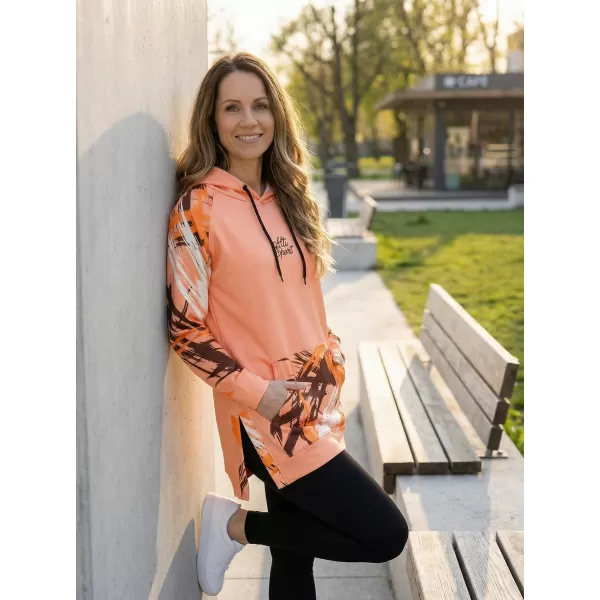  Funktionelles erweitertes Damen-Sweatshirt Premium ALTISPORT VOJ/ALW039MI03 ORANGE 