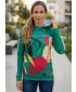 Funktionaler Sweatshirt -Prämie von Frauen ALTISPORT VOJ/ALW042MI01 GRÜN