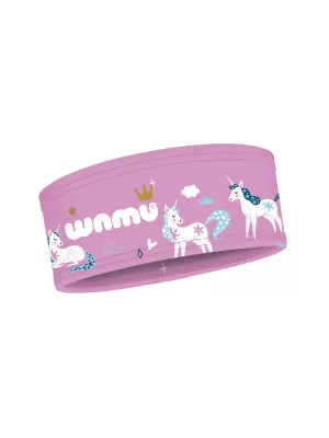 Kindersportstirnband Einhorn rosa wamu