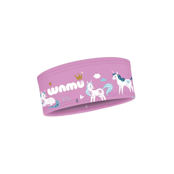  Kindersportstirnband Einhorn rosa wamu 