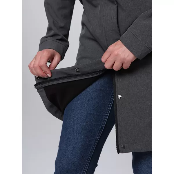  Softshell-Mantel für Damen LOAP LUNARA DUNKELGRAU 